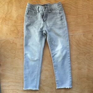 Joe’s Jeans Girls Gray Skinny Jeans Size 4T Raw Hem